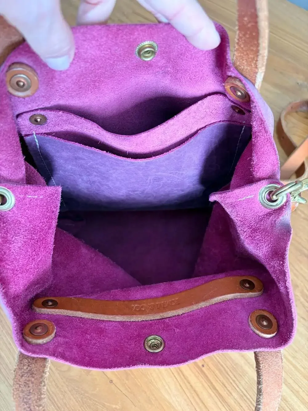 KMM & Co. Pink Bulldog Mini Tote Bag with Crossbody Strap